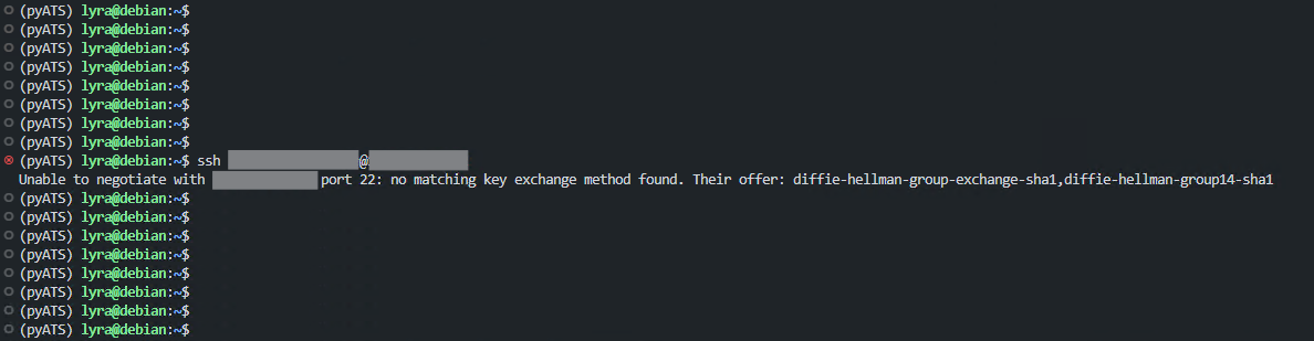 Resolving SSH Key Exchange Errors